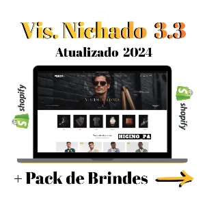 Tema Shopify Vision Nichado + Script Checkout Yampi E Aulas