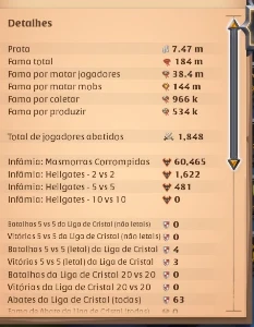 Conta Albion 190m de FAMA (Boa para qualquer conteudo) - Albion Online
