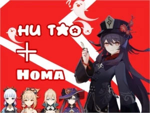 Conta genshin impact Hutao+Homa