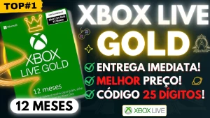 ✨Live Gold 12 Meses Xbox 360 / One / X / S - 25 Digitos✨ - Gift Cards