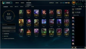 Conta LoL - Gold IV - 20 champions, 3 skins, 2 skins de ward - League of Legends