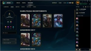 Conta LoL - Gold IV - 20 champions, 3 skins, 2 skins de ward - League of Legends