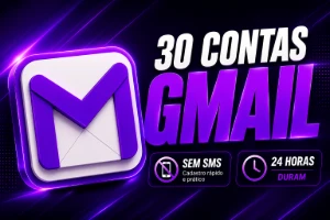 Gmail 30 contas duram 24 horas sem SMS - Emails