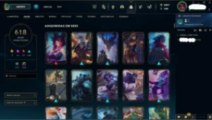 Conta Lvl 858 De 2014, 618 Skins (Miticas E Legado) - League of Legends LOL
