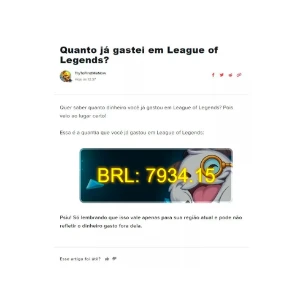 Conta Lvl 858 De 2014, 618 Skins (Miticas E Legado) - League of Legends LOL