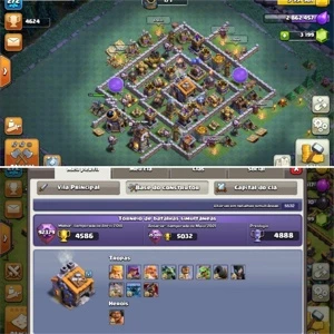 CONTA CV14 PRATICAMENTE FULL CLASH OF CLANS