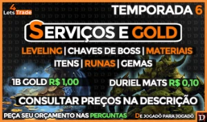  Diablo 4 Gold |Services | Leveling | Runas | Temporada 6