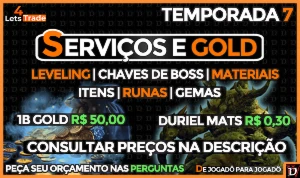  Diablo 4 Gold |Services | Leveling | Runas | Temporada 7 - Blizzard