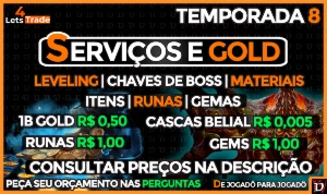  Diablo 4 Gold |Services | Leveling | Runas | Temporada 8