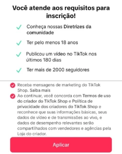 Conta tiktok shop com  +2k de seguidores - Others