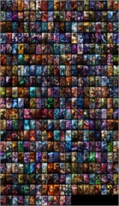 Conta de league of legends com 372 skins LOL