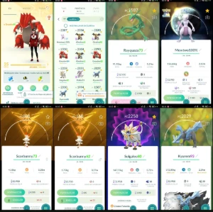 Nível 35 + Mewtwo 100% IV + Lendários Top (Rayquaza) Q278 - Pokémon