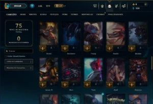 Platina 3 com 70 Champs e 6 Skins - League of Legends LOL