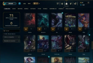 Platina 3 com 70 Champs e 6 Skins - League of Legends LOL