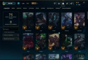 Platina 3 com 70 Champs e 6 Skins - League of Legends LOL