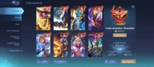 com 850 skins+ Full legends, Hunter,Naruto,attack,zodíaco, - Mobile Legends