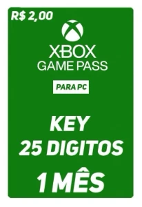 Xbox Gamepass 1 Mês - PC + brinde - Others
