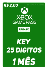<span style='color: red;'>Xbox</span> Gamepass 1 Mês - PC