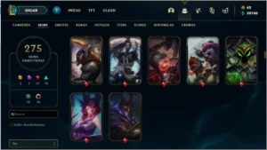 Conta com Rammus Rei, Kayle Juiza, Twitch medieval e MAIS- - League of Legends LOL