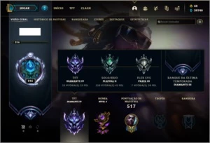 Conta com Rammus Rei, Kayle Juiza, Twitch medieval e MAIS- - League of Legends LOL