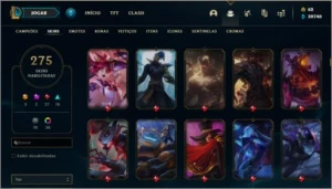 Conta com Rammus Rei, Kayle Juiza, Twitch medieval e MAIS- - League of Legends LOL