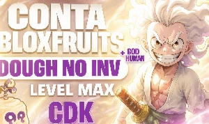 [Dough No Inv] Lvl Max/ Conta Blox Fruits +God Human +Cdk 85 - Roblox