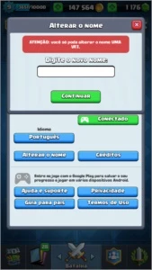 Conta Clash Royale Lvl 9 + 3 Lendárias + 150k Ouro 1k Gemas