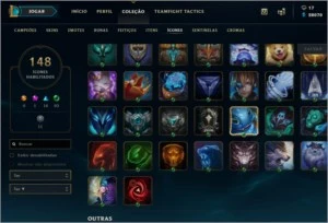 CONTA LOL OURO IV / 183 SKINS A MAIORIA LEGADO E ÉPICA - League of Legends