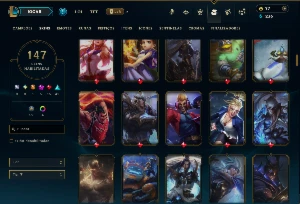 Unranked com 130 Champs e 147 Skins ( MID / JG / ADC ) - League of Legends LOL