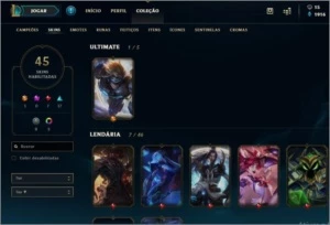 Conta Diamante League of legends LOL