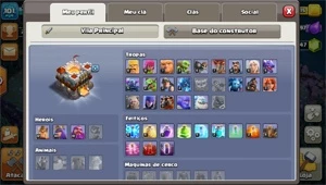 CV 11 QUASE FULL COM TROCA DE NOME E MUITAS GEMAS! - Clash of Clans
