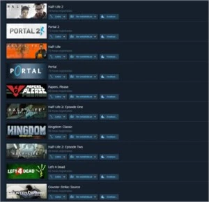 Conta STEAM 86 jogos (50 pagos, 5 Anos) (Ban no pub)