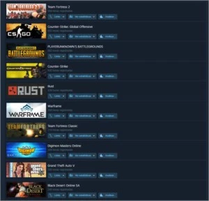 Conta STEAM 86 jogos (50 pagos, 5 Anos) (Ban no pub)
