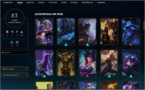 Conta platina 4 96 campeões 83 skins - League of Legends: Wild Rift LOL WR