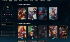 Conta platina 4 96 campeões 83 skins - League of Legends: Wild Rift LOL WR