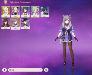 Conta de Genshin impact rank 7 com personagens top tier