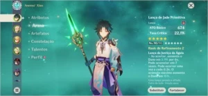 Genshin - Hu + Baculo, Xiao + Jade refino 2 + banner garanti - Genshin Impact