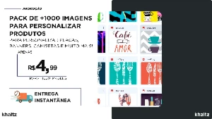 Pack de +1000 Imagens para Personalizar Produtos