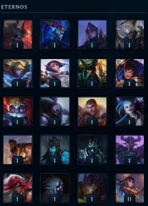 Lvl 1372 | 363 skins | Esmeralda I | 663 ícones | 326 Emotes - League of Legends LOL