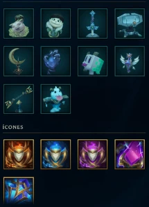 Lvl 1372 | 363 skins | Esmeralda I | 663 ícones | 326 Emotes - League of Legends LOL