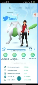 CONTA POKÉMON GO LEVEL 40-42 - MEWTWO SHINY - Pokemon GO