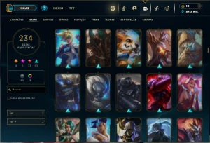 Bronze 2 com TODOS os champs e 234 Skins ( MAIN ADC ) - League of Legends LOL