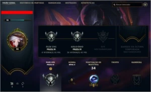 CONTA LOL - LV 36 - League of Legends