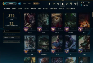 Prata 4 com 120 Champs e 78 Skins ( JG / TOP ) - League of Legends LOL