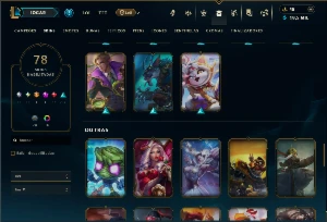 Prata 4 com 120 Champs e 78 Skins ( JG / TOP ) - League of Legends LOL