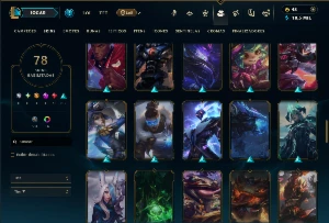 Prata 4 com 120 Champs e 78 Skins ( JG / TOP ) - League of Legends LOL