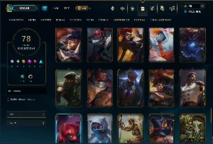 Prata 4 com 120 Champs e 78 Skins ( JG / TOP ) - League of Legends LOL