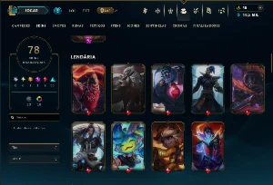 Prata 4 com 120 Champs e 78 Skins ( JG / TOP ) - League of Legends LOL