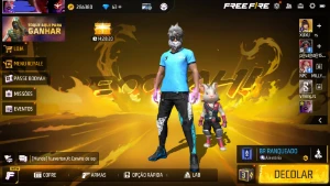 conta free fire muito gemada