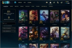 Conta League of Legends Unranked LOL
